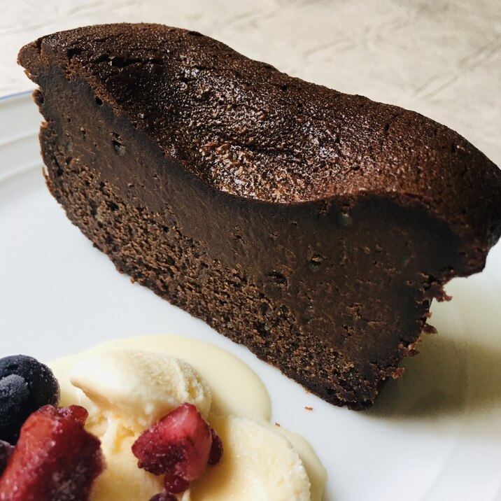 4つの材料で作るガトーショコラ〜